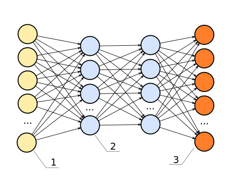 Neural network illustration for the Lottery Ticket Hypothesis session